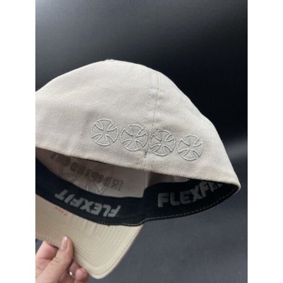 Independent Skater Skateboarding Baseball Hat Fitted Cream READ Fitted S/M - Picture 6 of 11